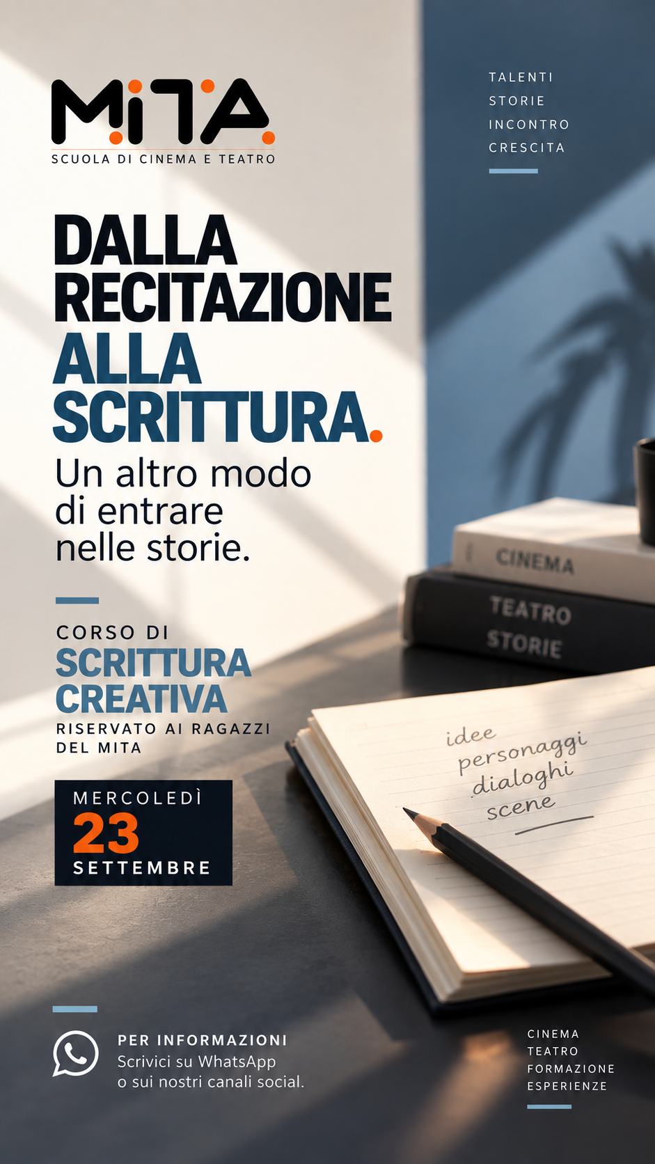 Dalla recitazione alla scrittura. Un altro modo di entrare nelle storie