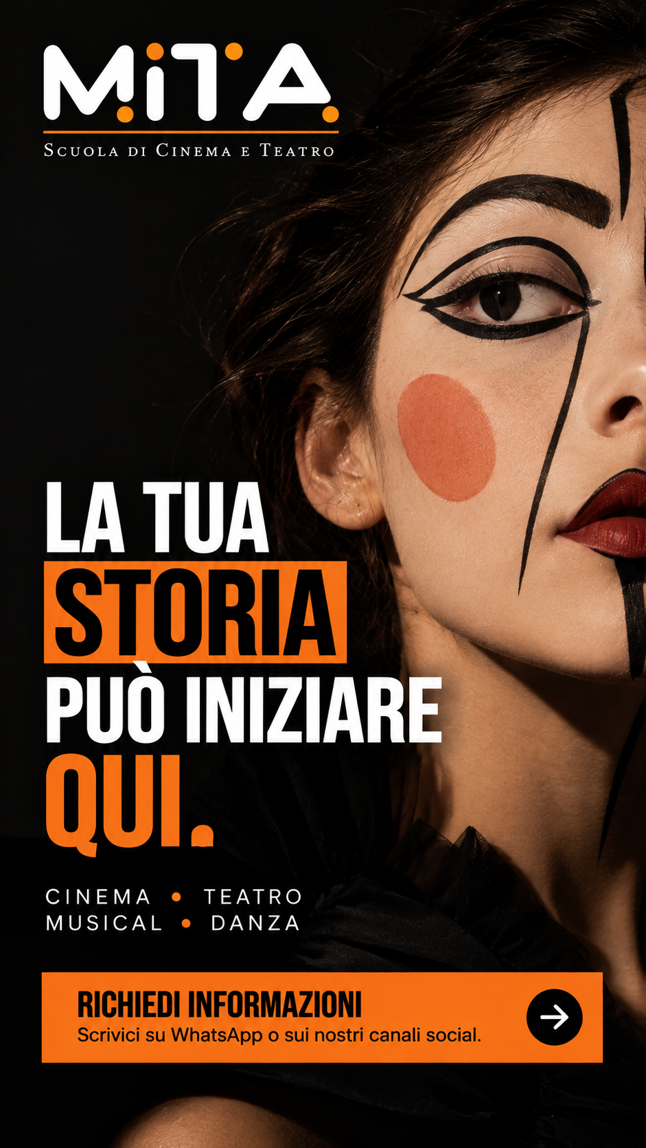 MITA, un percorso tra teatro, cinema e scrittura. Online il modulo per richiedere informazioni